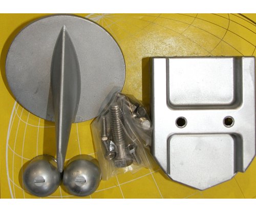 Tecnoseal Anode Kit W/Hardware - Mercury Alpha 1 Gen 1 - Zinc,WBAUVB00JRAC7YQ